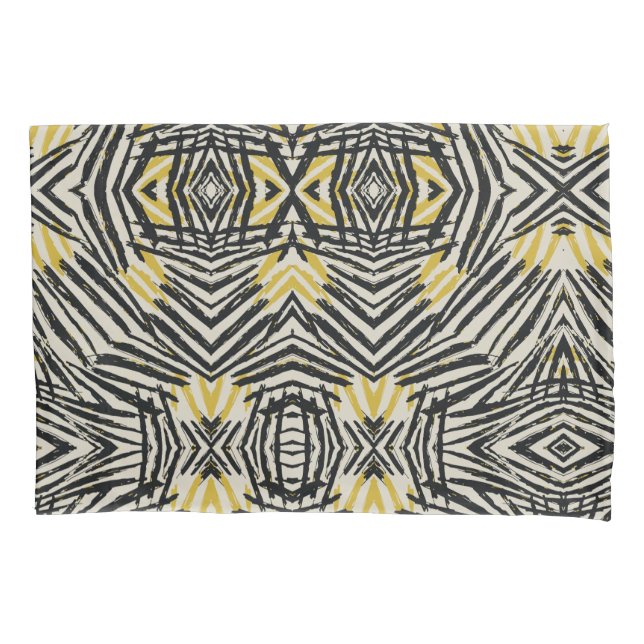 Colorful Splashes and Dynamic Lines Pillow Case (Front)