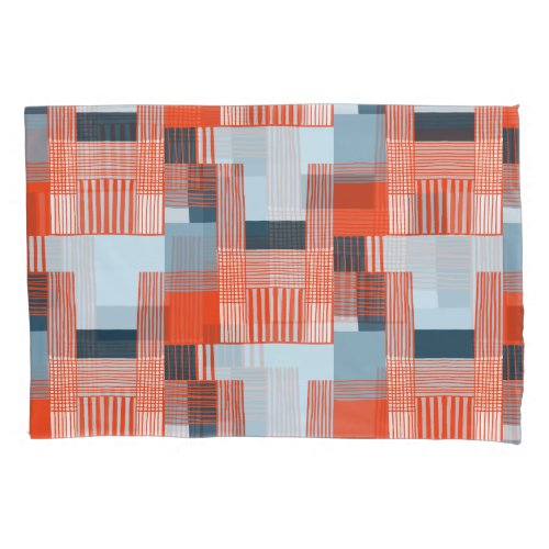 Colorful Splashes and Dynamic Lines Pillow Case
