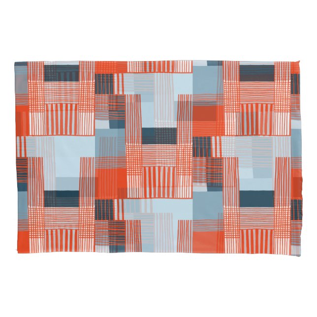 Colorful Splashes and Dynamic Lines Pillow Case (Front)