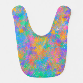 Colorful Splatter Baby Bib