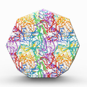 Colorful Splatter Paint Pattern Award