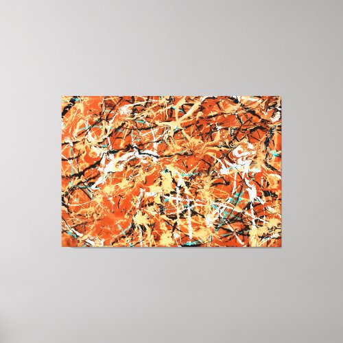 COLORFUL SPLATTER XLVII _ Action painting _ Canvas Print