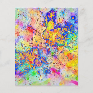 Colorful splatters