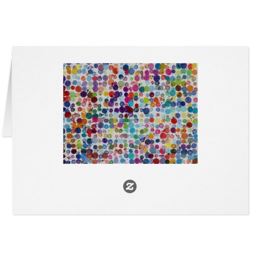 Colorful splatters abstract design (Back Horizontal)