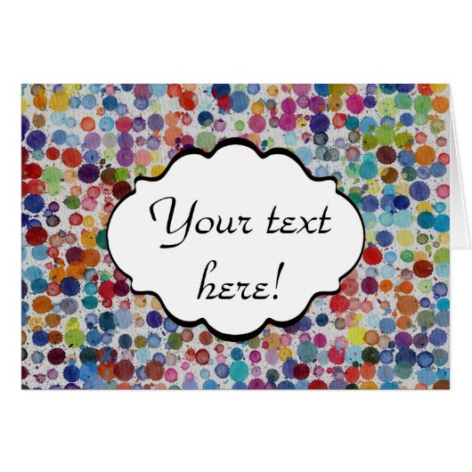 Colorful splatters abstract design (Front Horizontal)