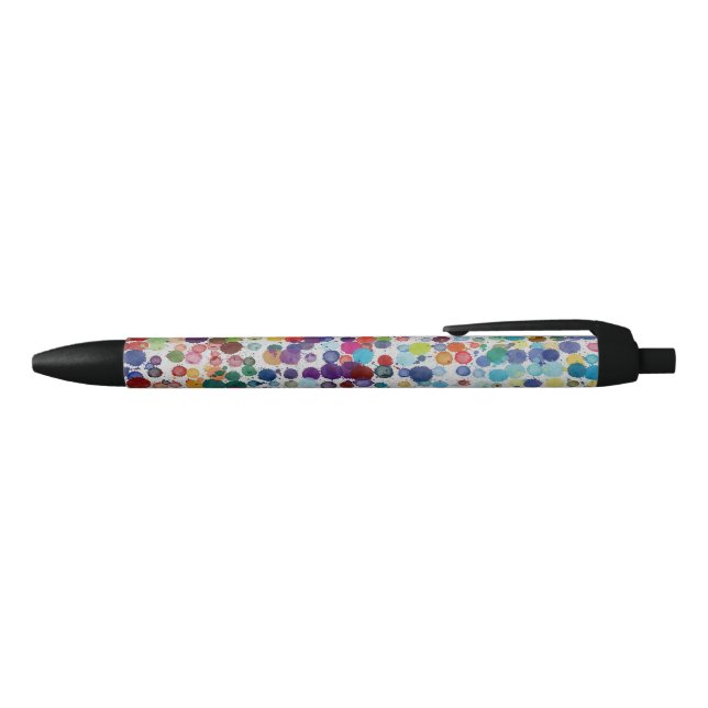 Colorful splatters abstract design pen (Top)