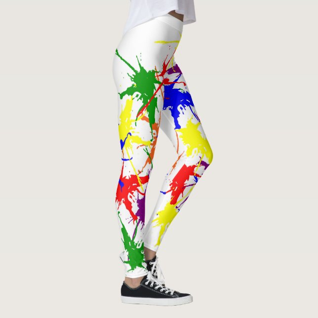 colorful splatters leggings (Right)