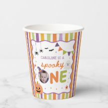 Colorful Spooky One Halloween Ghost Birthday