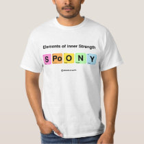 Colorful Spoony Illness Elements Science Joke  T-Shirt
