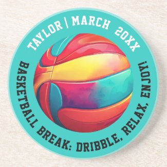 Colorful Sport Basketball Turquoise Slam Dunk
