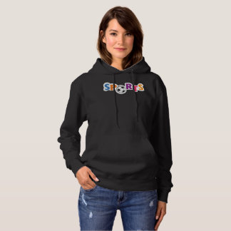 Colorful Sports text design with a soccer ball Hoodie