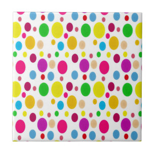 Colorful Spots Ceramic Tile