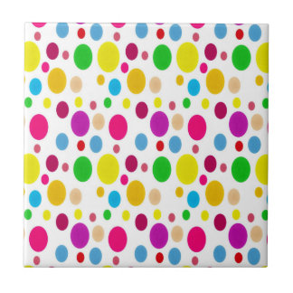Colorful Spots Ceramic Tile