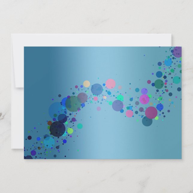 Colorful Spots Invitation (Front)