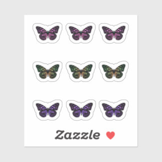 Colorful Spotted Butterfly Pack Sticker