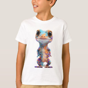 Colorful Spotted Gecko Lizard Creature Kids T-Shirt