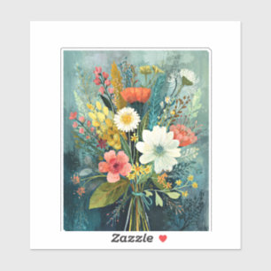 Colorful Spring Bouquet Sticker