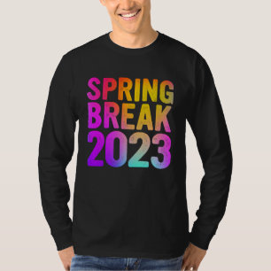Colorful Spring Break 2023 Style Matching Group T-Shirt
