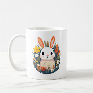 Colorful Spring Bunny Coffee Mug
