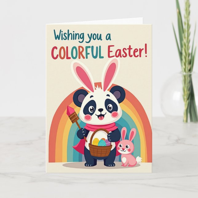 Colorful Spring Celebration Card (Front)