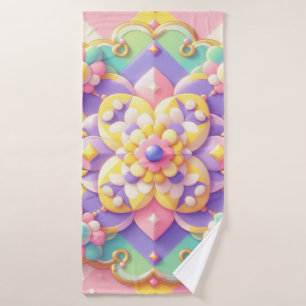 colorful spring/Easter/princess pastel Bath Towel