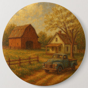 Colorful spring/Easter vintage patchwork quilt Button