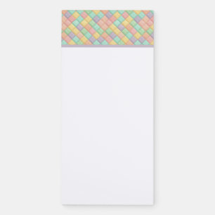 Colorful spring/Easter vintage patchwork quilt Magnetic Notepad