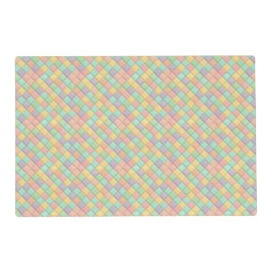 Colorful spring/Easter vintage patchwork quilt Placemat