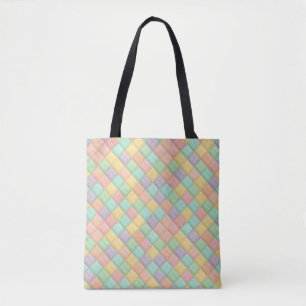 Colorful spring/Easter vintage patchwork quilt Tote Bag