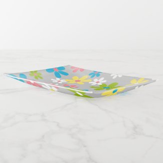 Colorful Spring Elegant Fun Floral Art Pattern