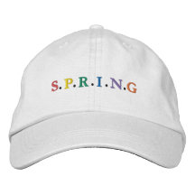 Colorful SPRING Embroidered Baseball Cap
