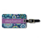 Colorful Spring Floral Pattern Custom Name