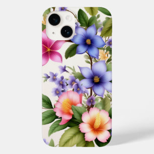 Colorful Spring Floral Pattern Elegant Flower Art Case-Mate iPhone 14 Case