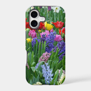 Colorful spring flower garden iPhone 17 case