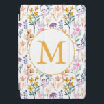 Colorful Spring Flower Watercolor Pattern Monogram<br><div class="desc">Personalized Colorful Spring Garden Flower Watercolor Pattern Monogram Tablet Case</div>