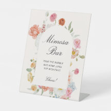 Colorful Spring Flowers Arch Mimosa Bar