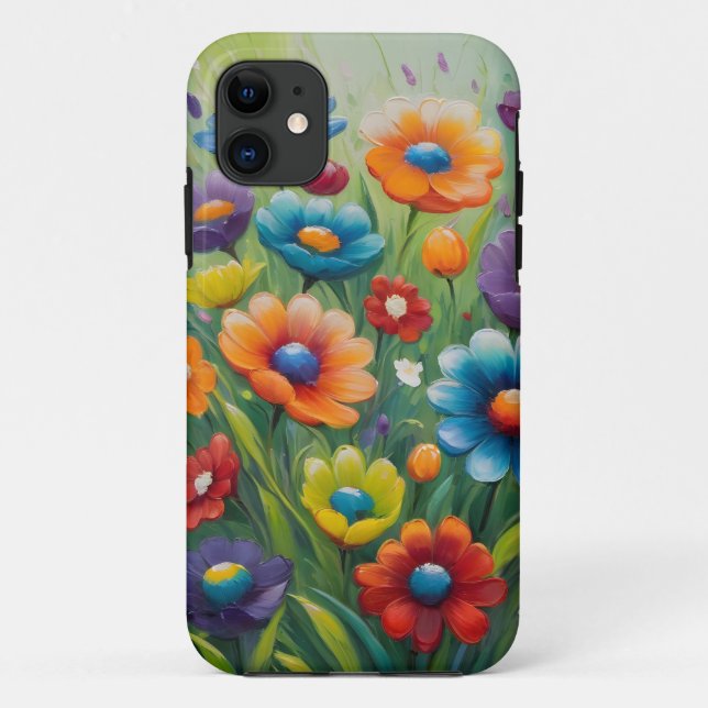 Colorful spring flowers Case-Mate iPhone case (Back)