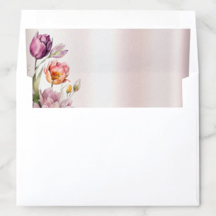 Colorful Spring Flowers Envelope Liner