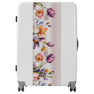 Colorful Spring Flowers Luggage