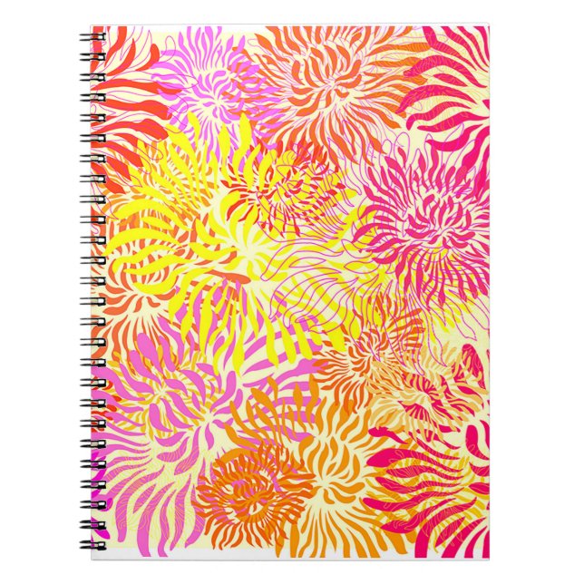 Colorful Spring Flowers Notebook (Front)