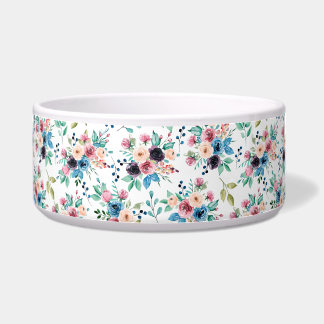 Colorful spring flowers pattern bowl