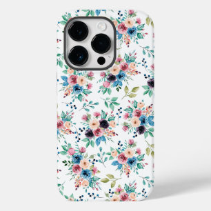 Colorful spring flowers pattern Case-Mate iPhone 14 pro case