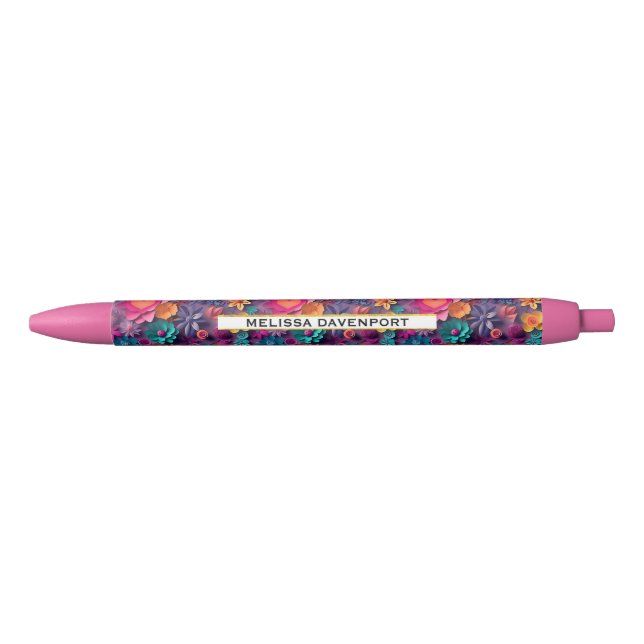 Colorful Spring Flowers Pattern Pen (Front)