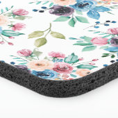 Colorful spring flowers pattern seat cushion (Corner Detail)