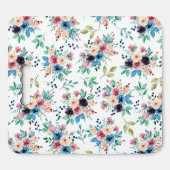 Colorful spring flowers pattern seat cushion (Front Horizontal)