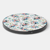 Colorful spring flowers pattern wireless charger  (Front 2)
