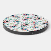 Colorful spring flowers pattern wireless charger  (Front 2)