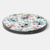 Colorful spring flowers pattern wireless charger  (Front 2)