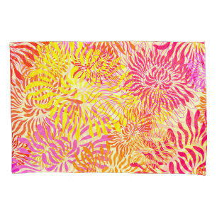 Colorful Spring Flowers Pillow Case