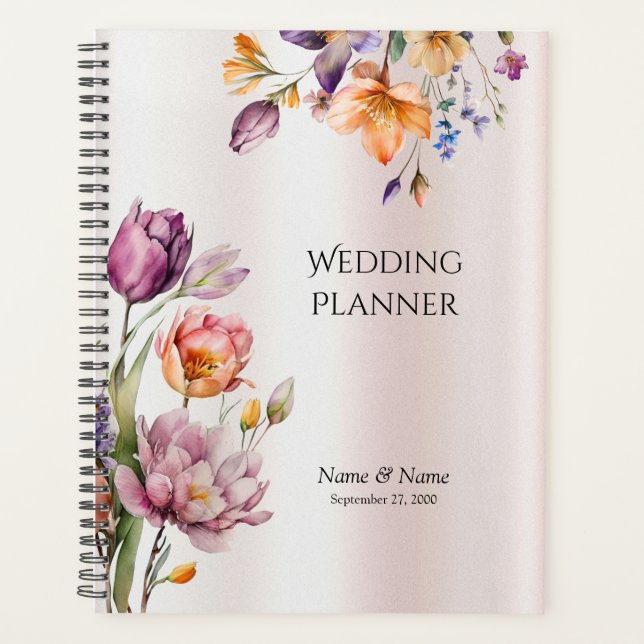 Colorful Spring Flowers Planner (Front)